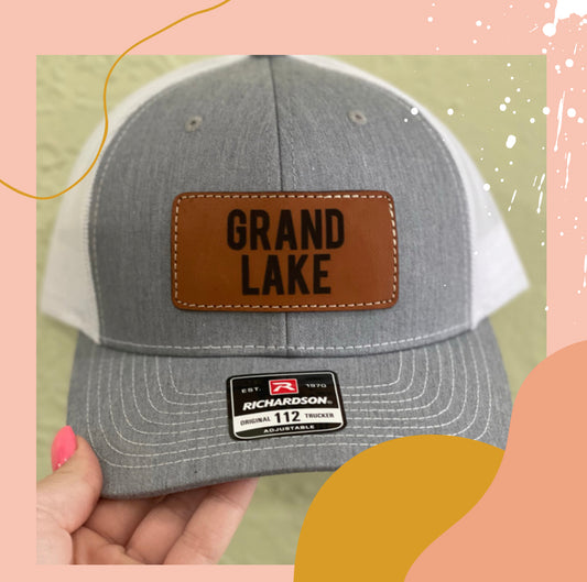 Grand Lake Leather Patch Hat